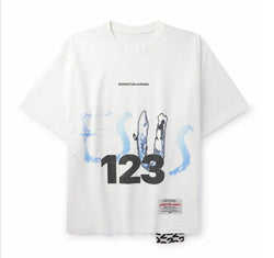 RRR 123 Cesus Saves World Tour White Tee