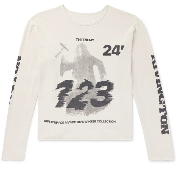 RRR 123 Theater Cropped Logo Print LS