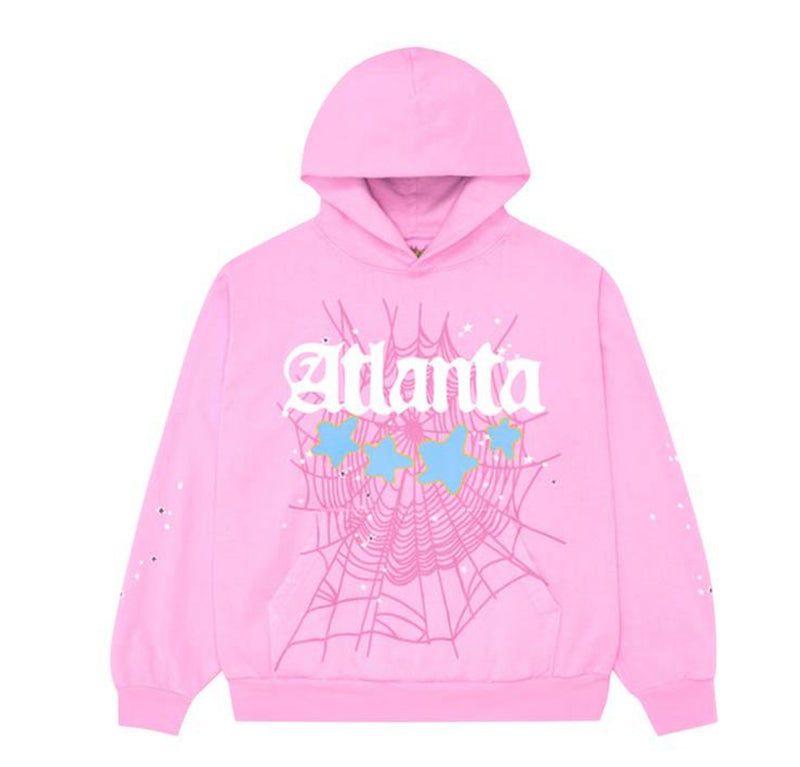 Sp5der Atlanta Hoodie Pink