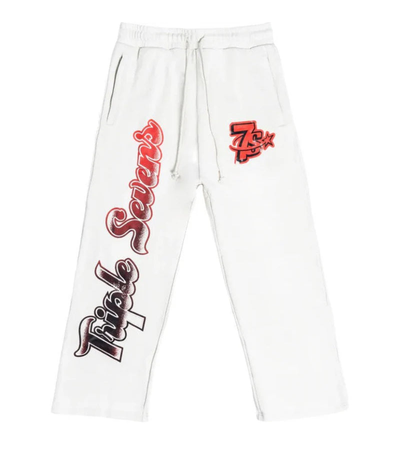 Triple Sevens All Star Sweatpants White