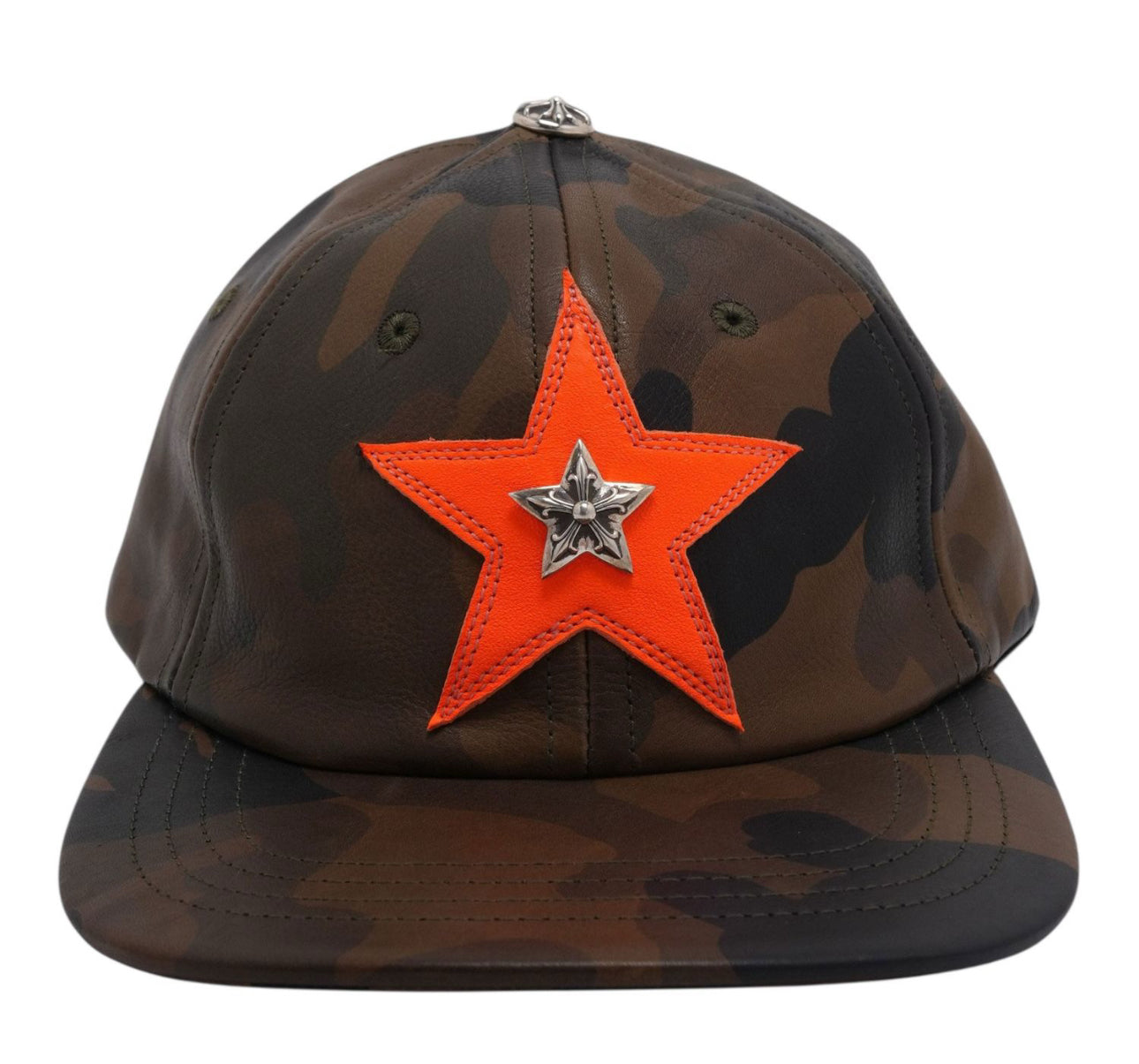 Chrome Hearts Gunslinger Camo Star Leather Patch Hat