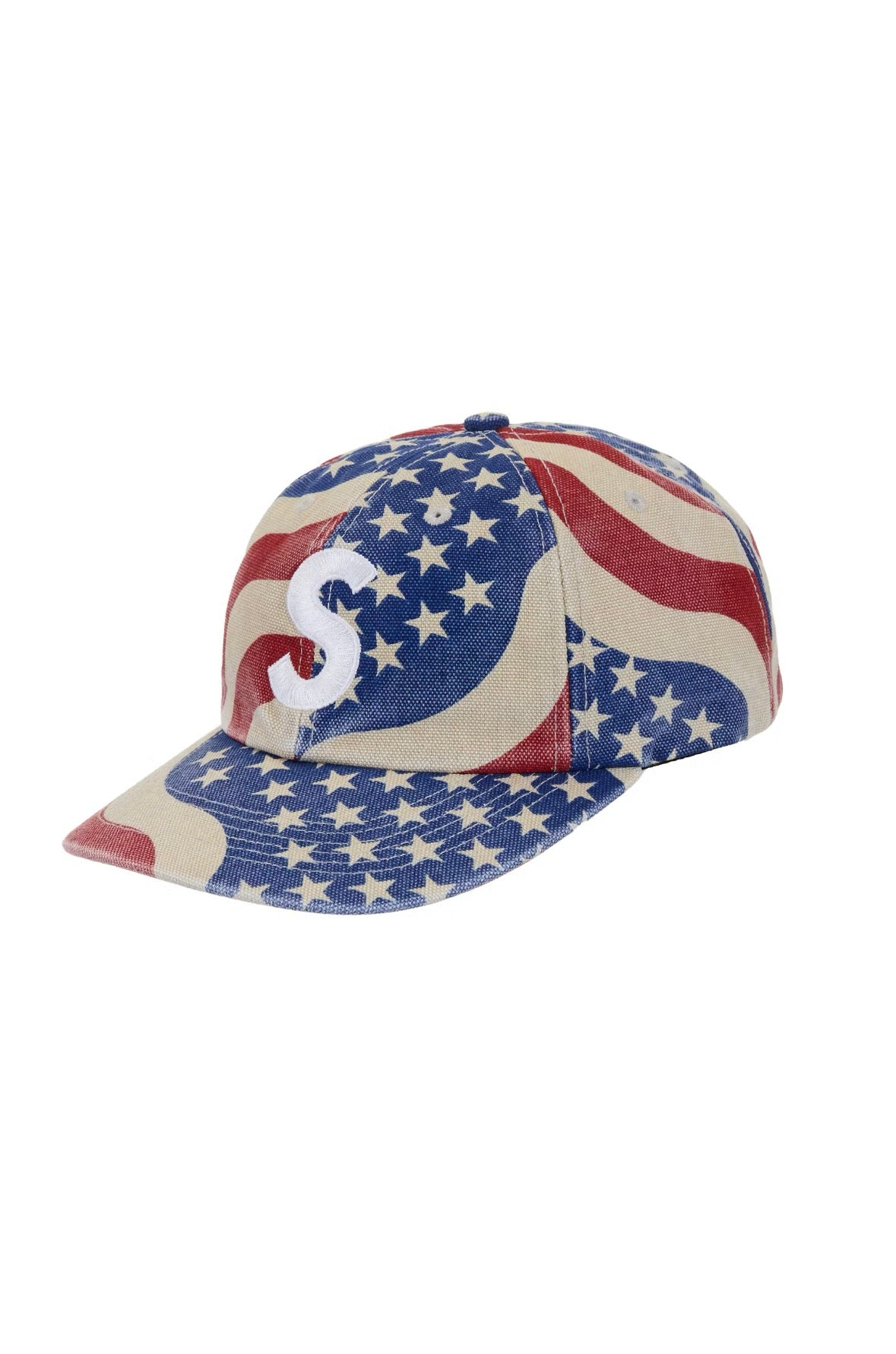 Supreme Pigment Coated S Logo 6- Panel Cap (SS26) Flag