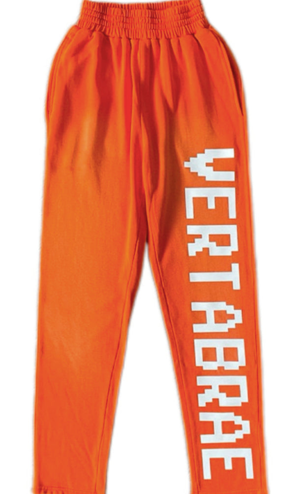 Vertabrae Orange Sweatpants