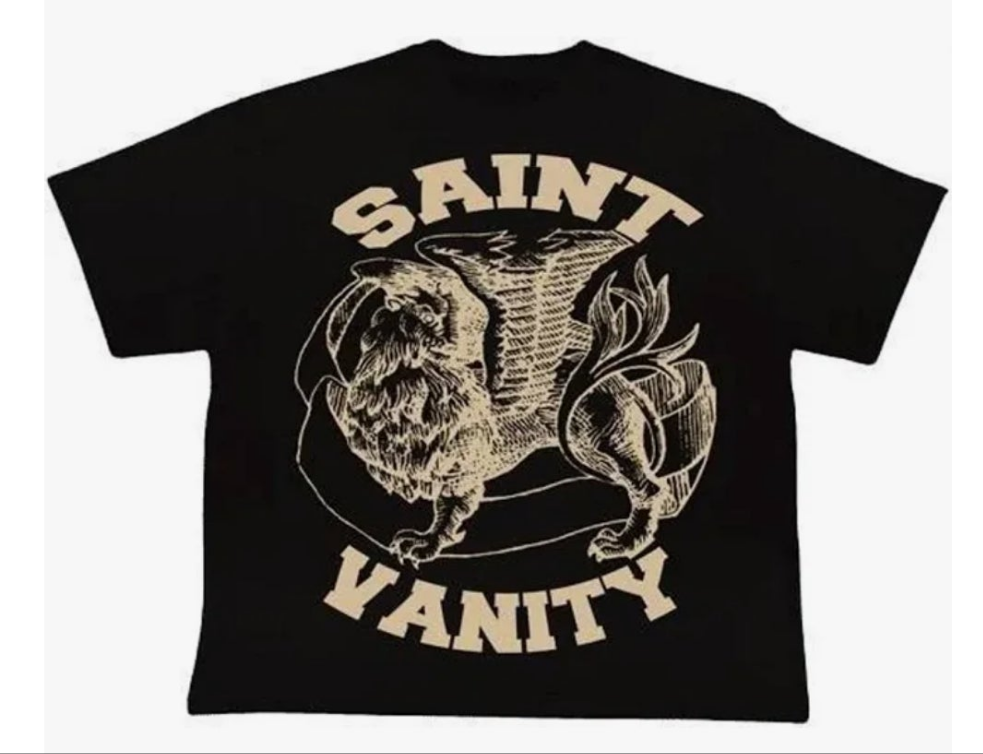 Saint Vanity Griffin Tee Black Cream