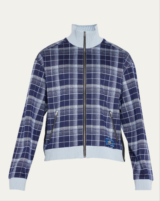 Marni Men's Retro Plaid Track
Jacket - Bergdorf Goodman
