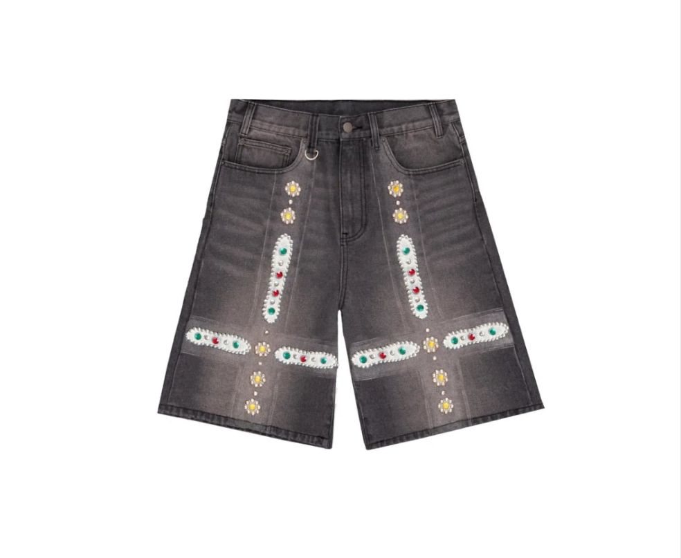 Bravest Black Sapphire Jorts
