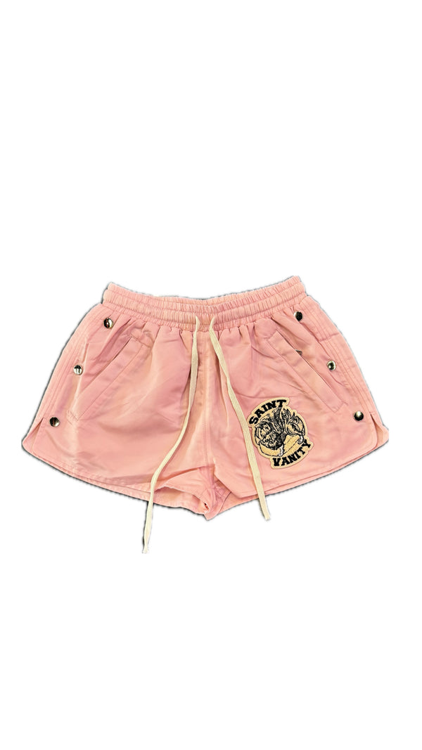 Saint Vanity Nylon Pink Shorts