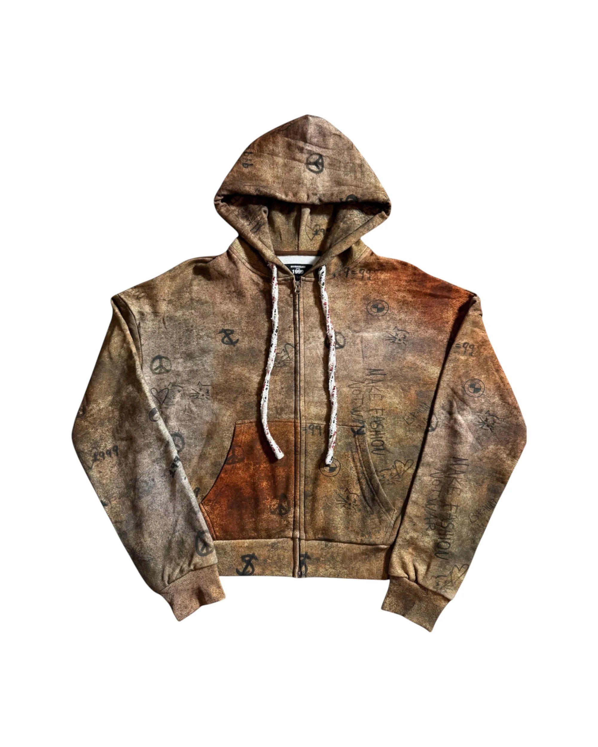 Brainwashed Grafitti Hoodie Tweed