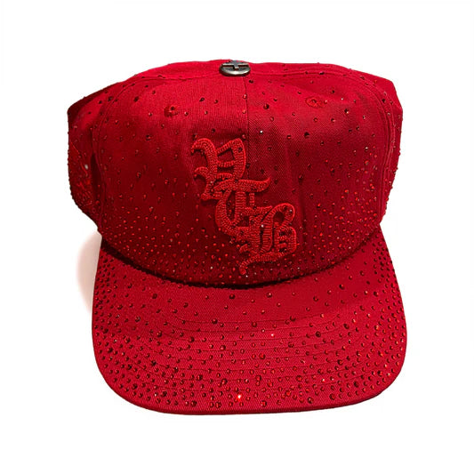 NOTHING WITHOUT IT Obsidian Rhinestone Snapback