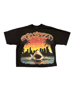 Godspeed Shark Miami Tee