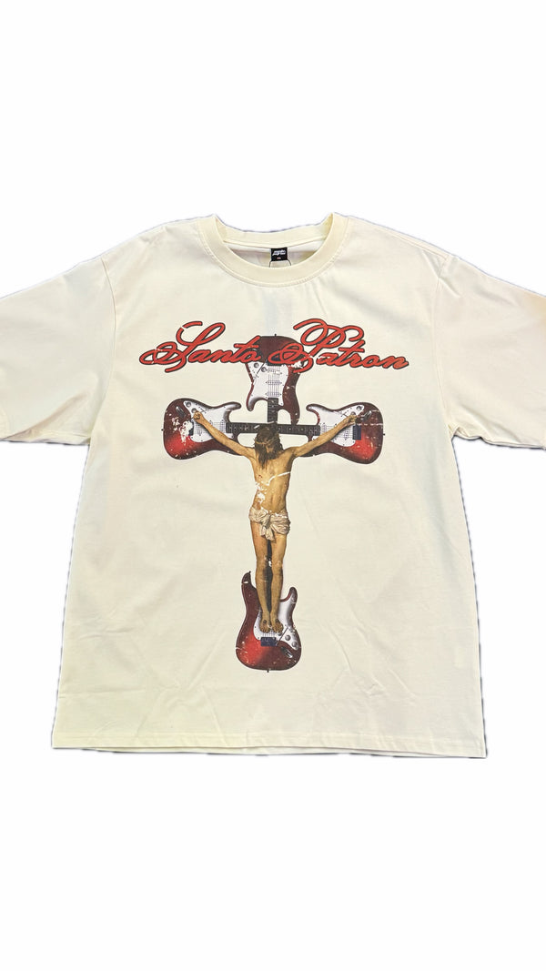 Santo Patrón God With You Tour Cream Tee