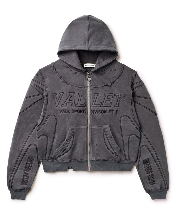 Vale Black Armor Zip Up Hoodie