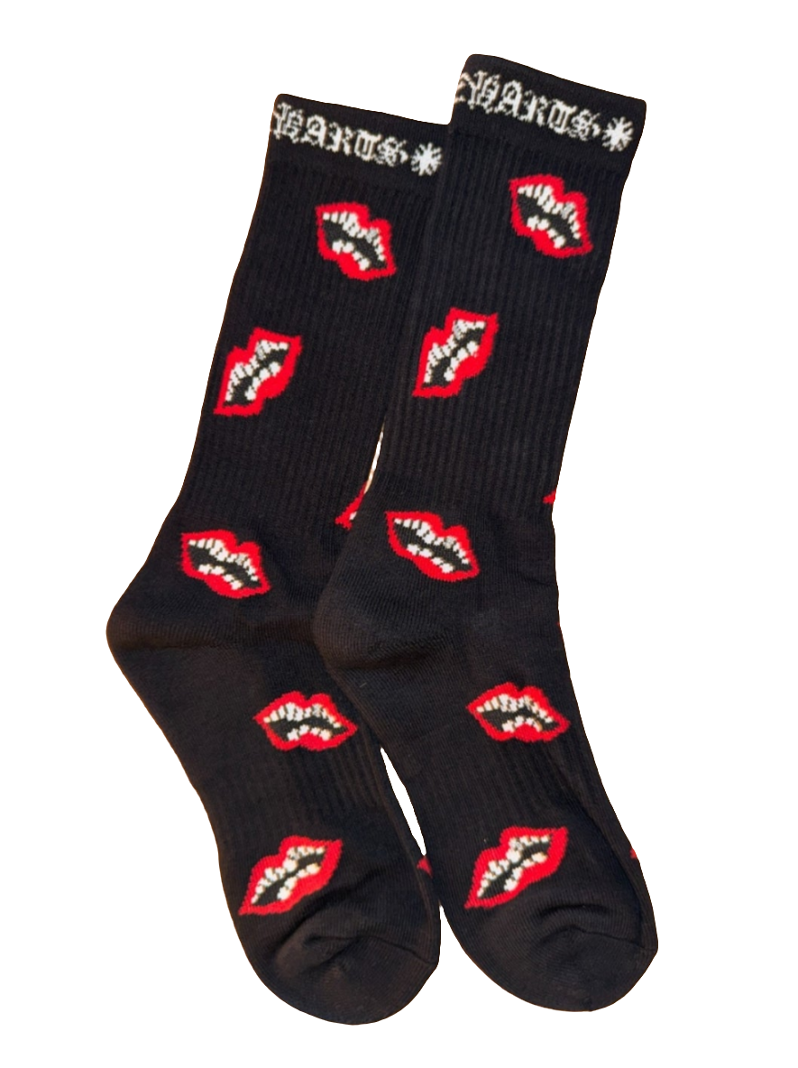 Chrome Hearts Sock
Black/Red Mouth New