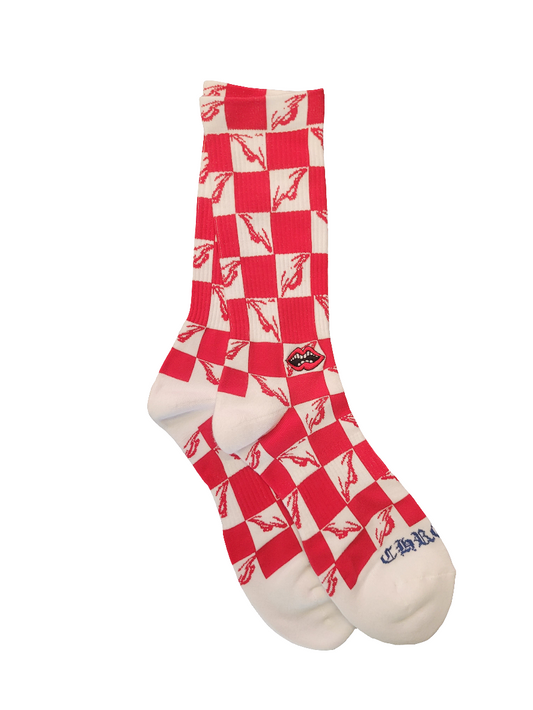 Chrome Hearts Matty
Boy 99 Eyes Socks - Red