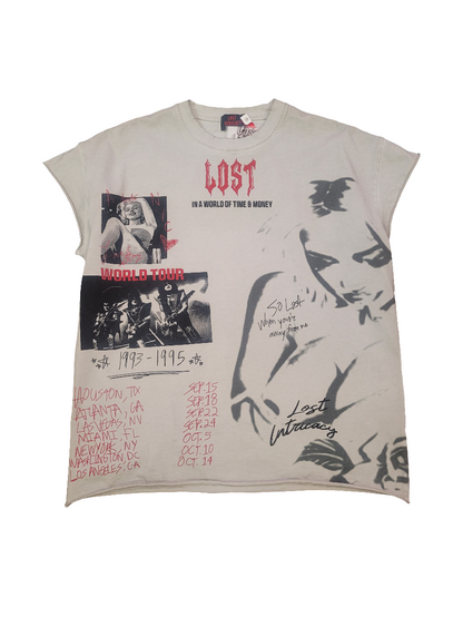 Lost Intricacy Broken Hearts Tank Top Grey