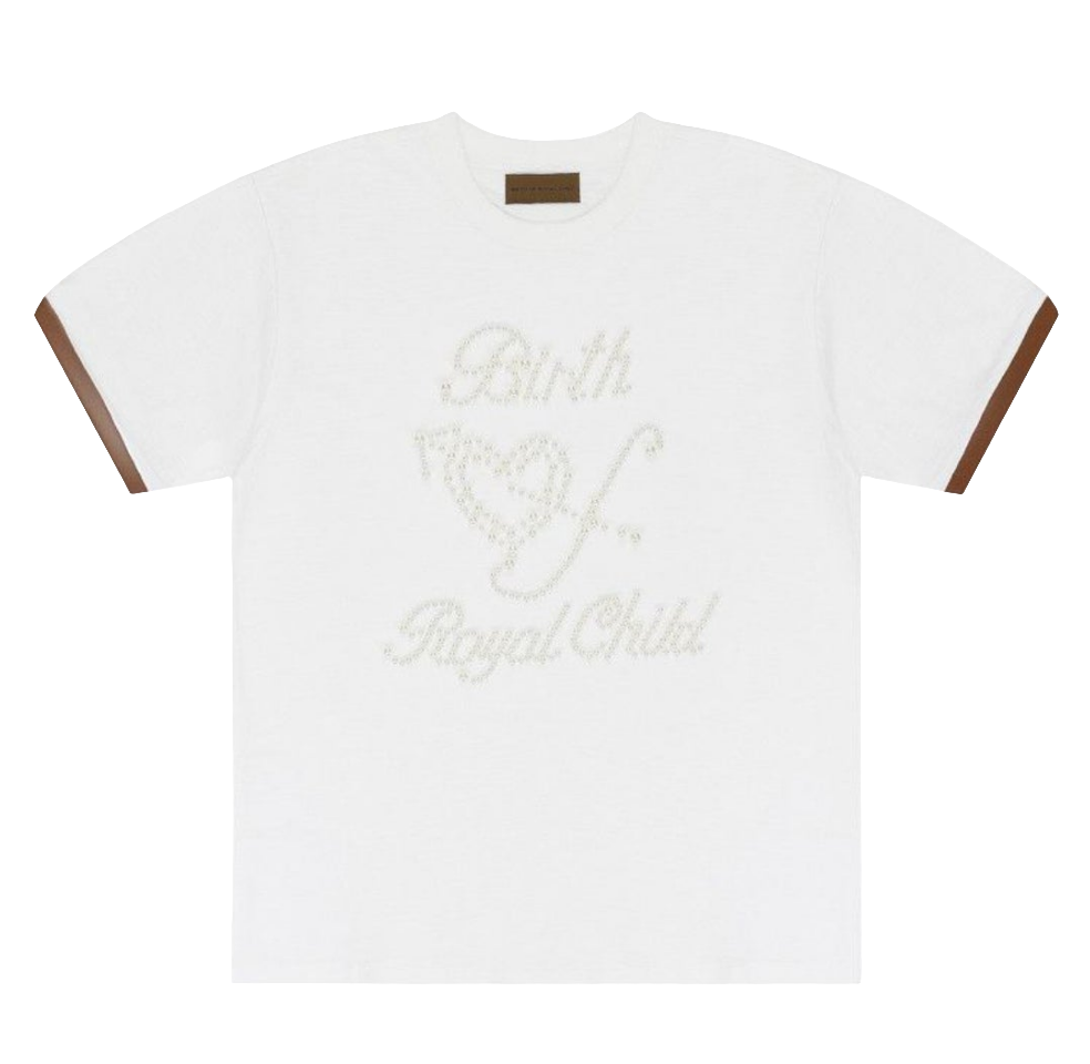Birth Of Royal Child Pearl White Tee