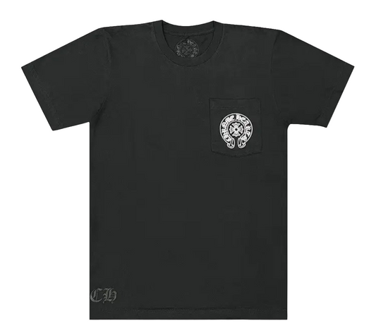 Chrome Hearts Beijing Exclusive Horseshoe Logo Pocket T-Shirt 'Black'