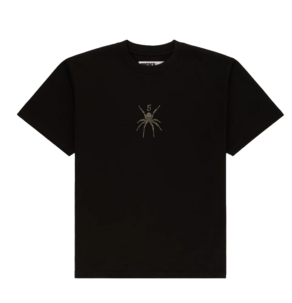 Sp5der TM Rhinestone Black Tee