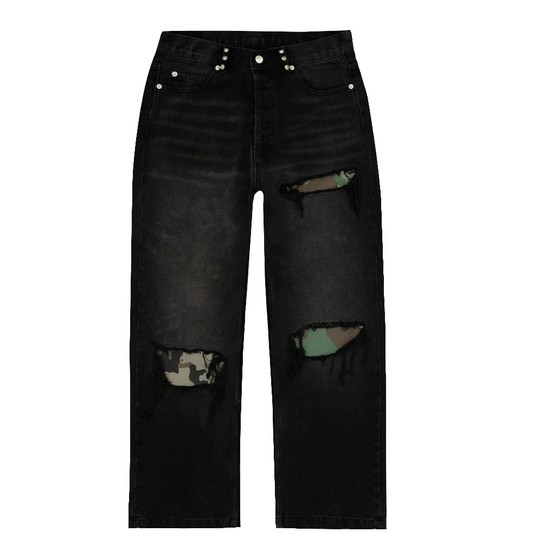 Bravest Studios Gutted Camo
Black Denim Jeans
