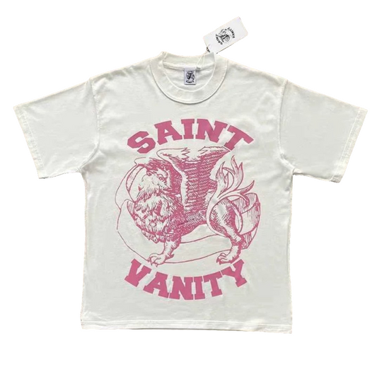 Saint Vanity White Pink Tee