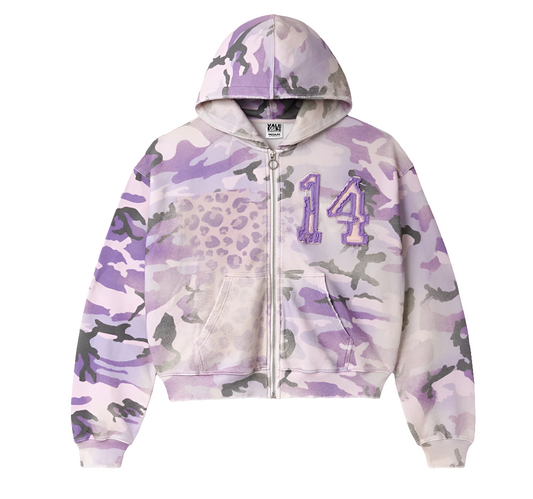 Purple Wayne Zip Up