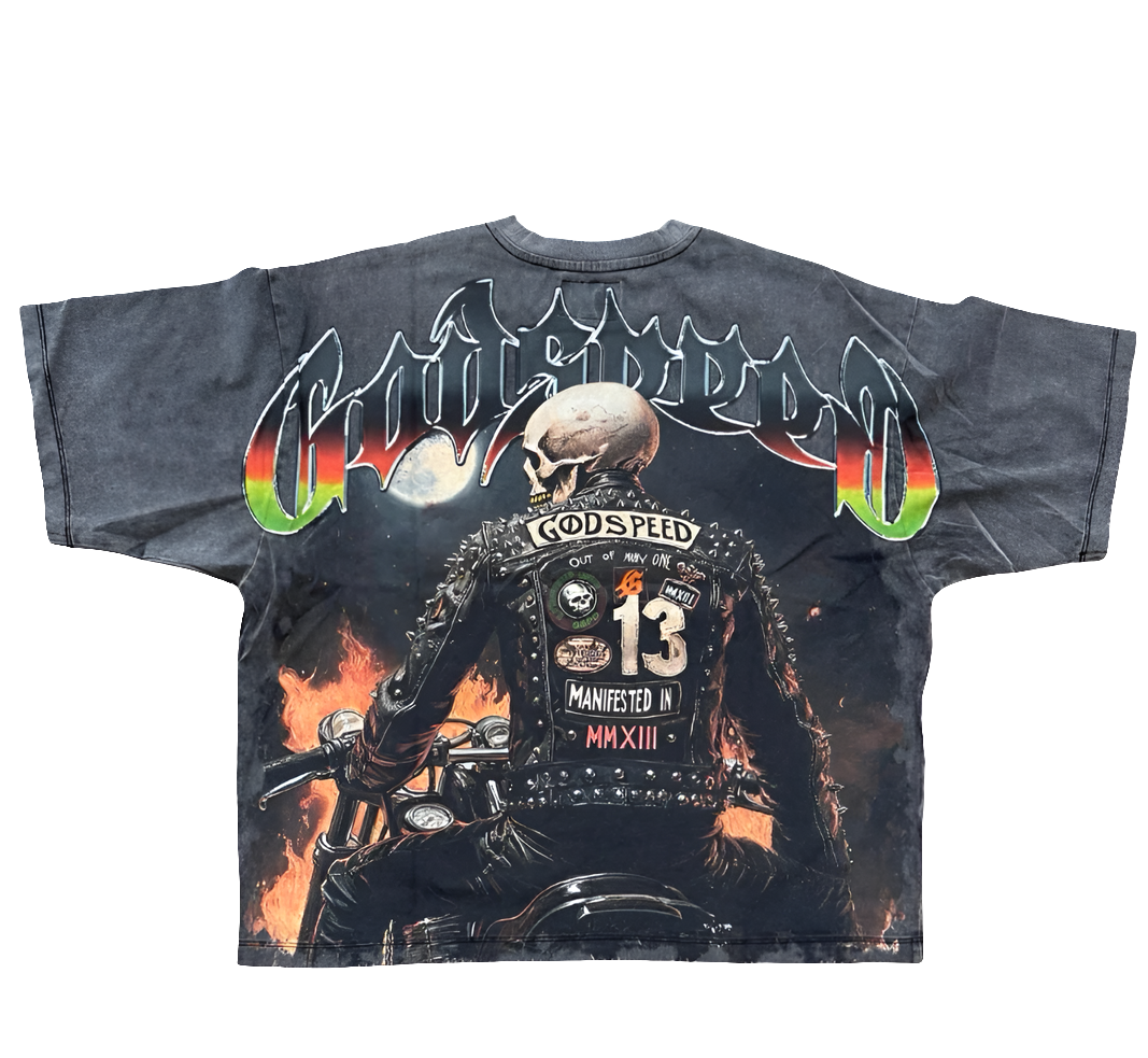 Godspeed Natural Disaster
Tee Black Wash