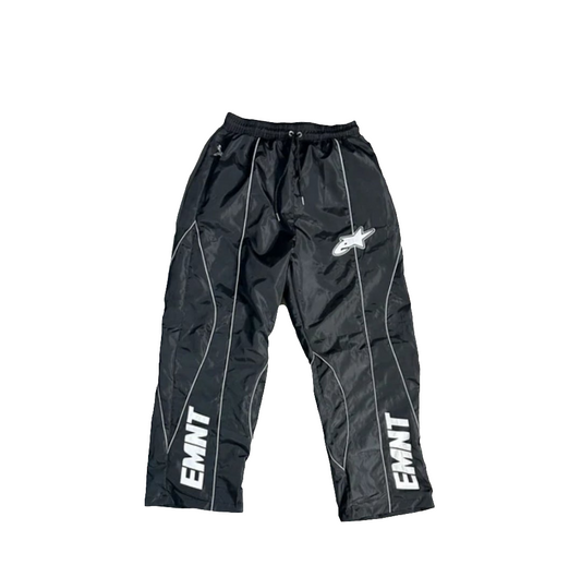 Eminent Black/White Nylon Pants