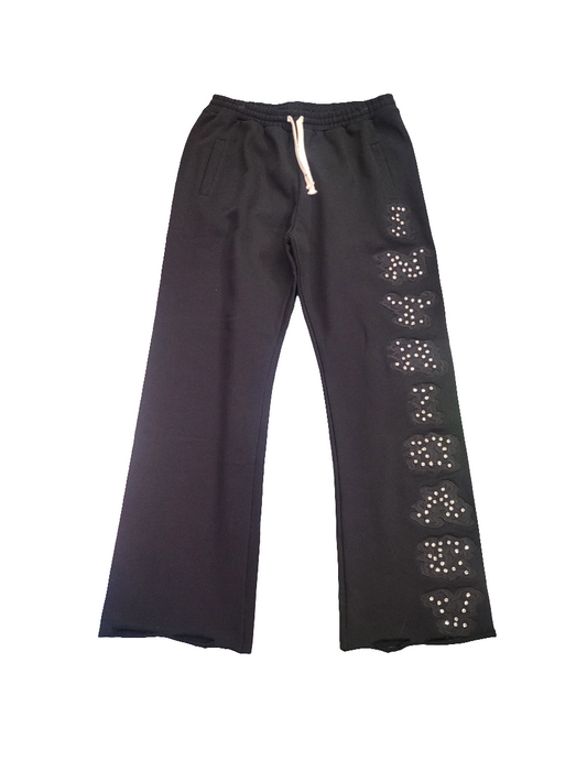 Lost Intricacy Crystal Black Sweatpants