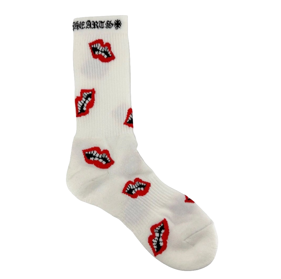 Chrome Hearts CH Fuck You
Logo Socks White/Red