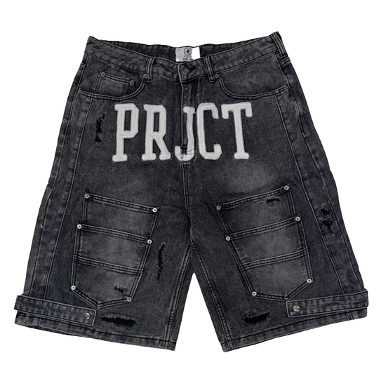 Project Capri Triple Pocket Jorts (Black)