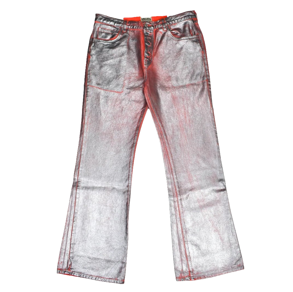 Gallery Dept. - Metallic Silver
Painted Red Flare Denim Jeans