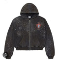Vale Forever Pluto Clustered Zip Up Hoodie Black