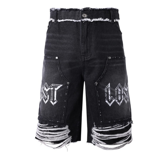 Lost Intricacy Black Carpenter Shorts