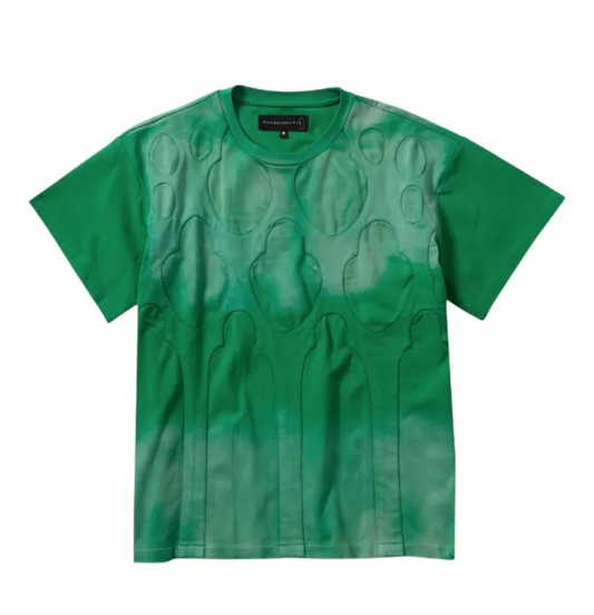 Who Decides War Cutout tie-
dye Tee (Green)