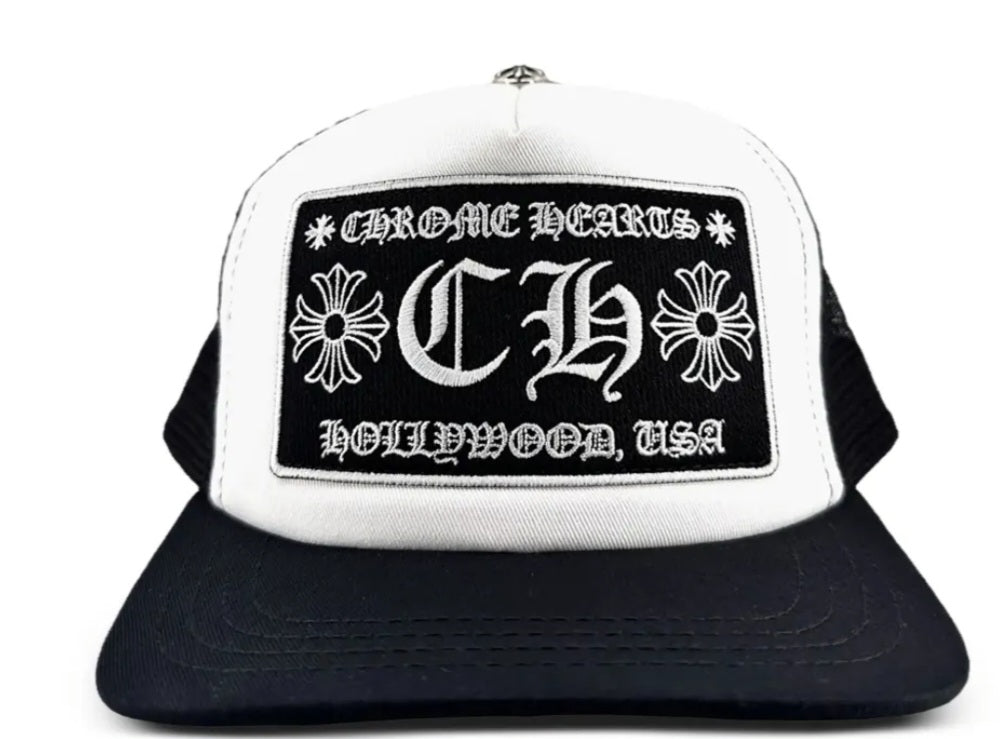 Chrome Hearts CH Hollywood
Trucker Hat(White)