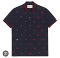 Gucci Navy Cotton Bee
Embroidered Polo Shirt