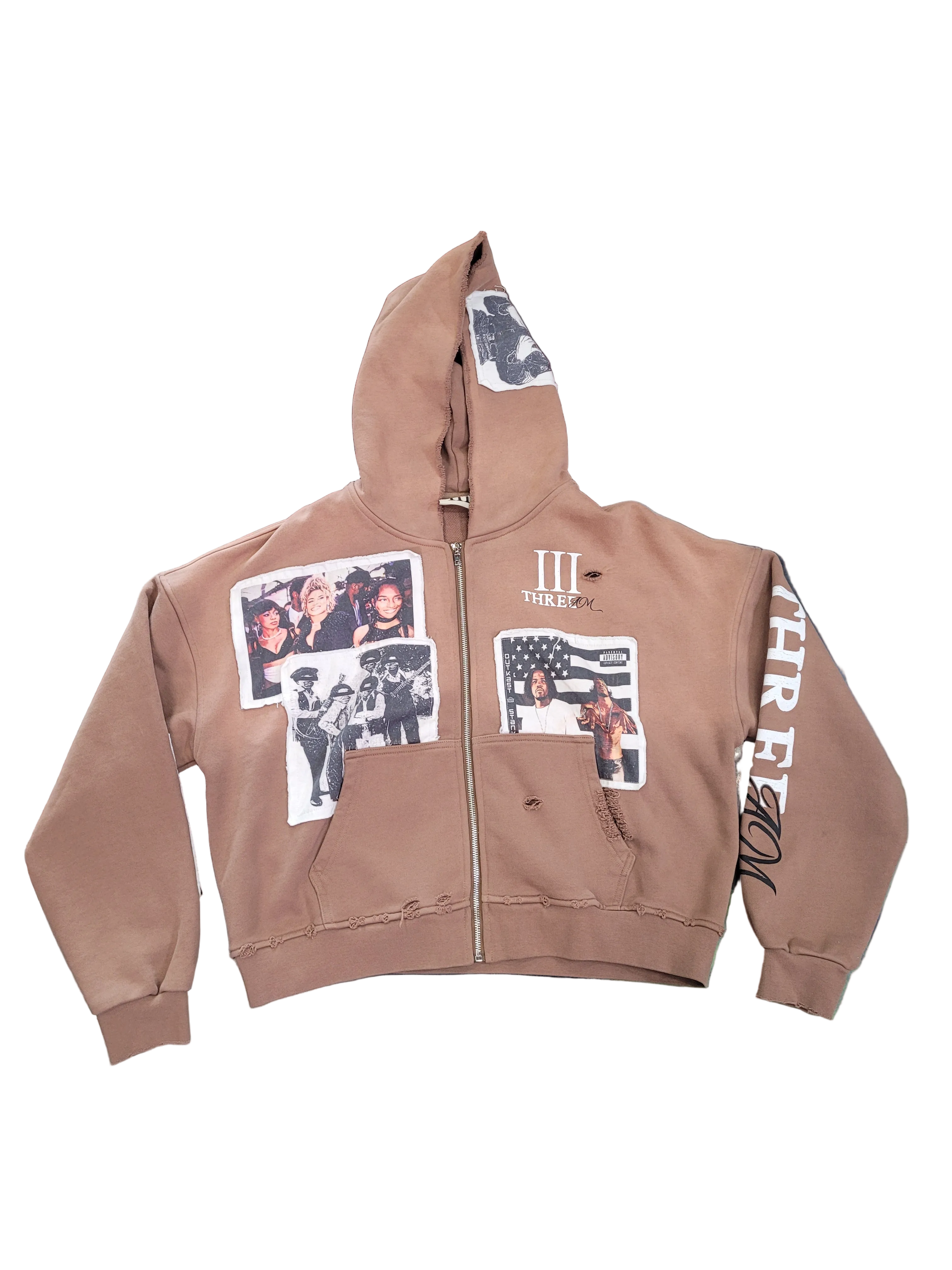 Three AM Zip Up (Brown)