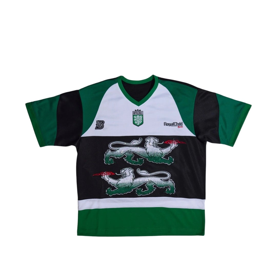 Birth of Royal Child | Double
Lion Rhinestone Jersey