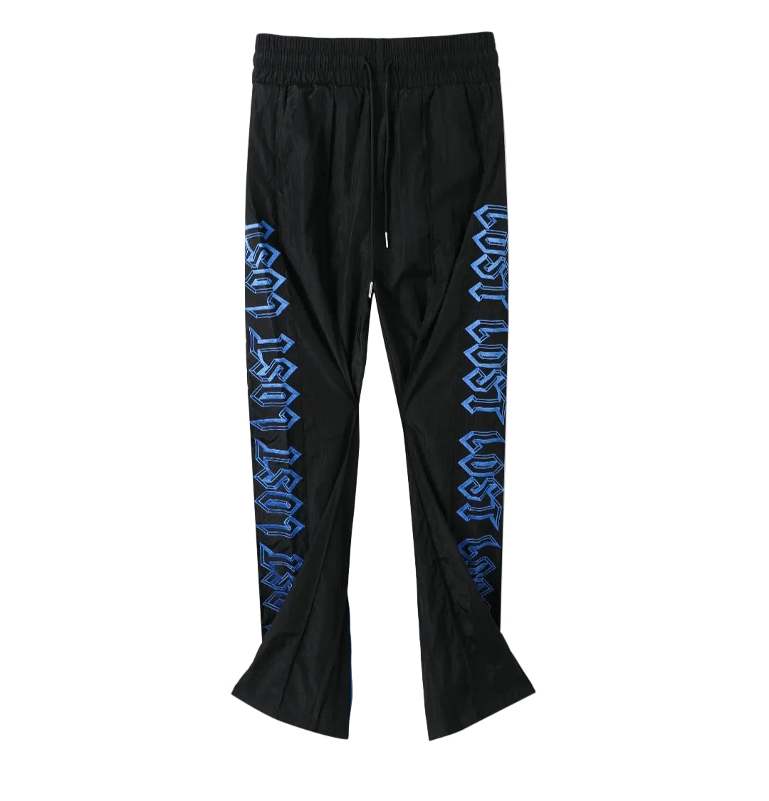 Lost Intricacy Track Pants (Black/Blue)
