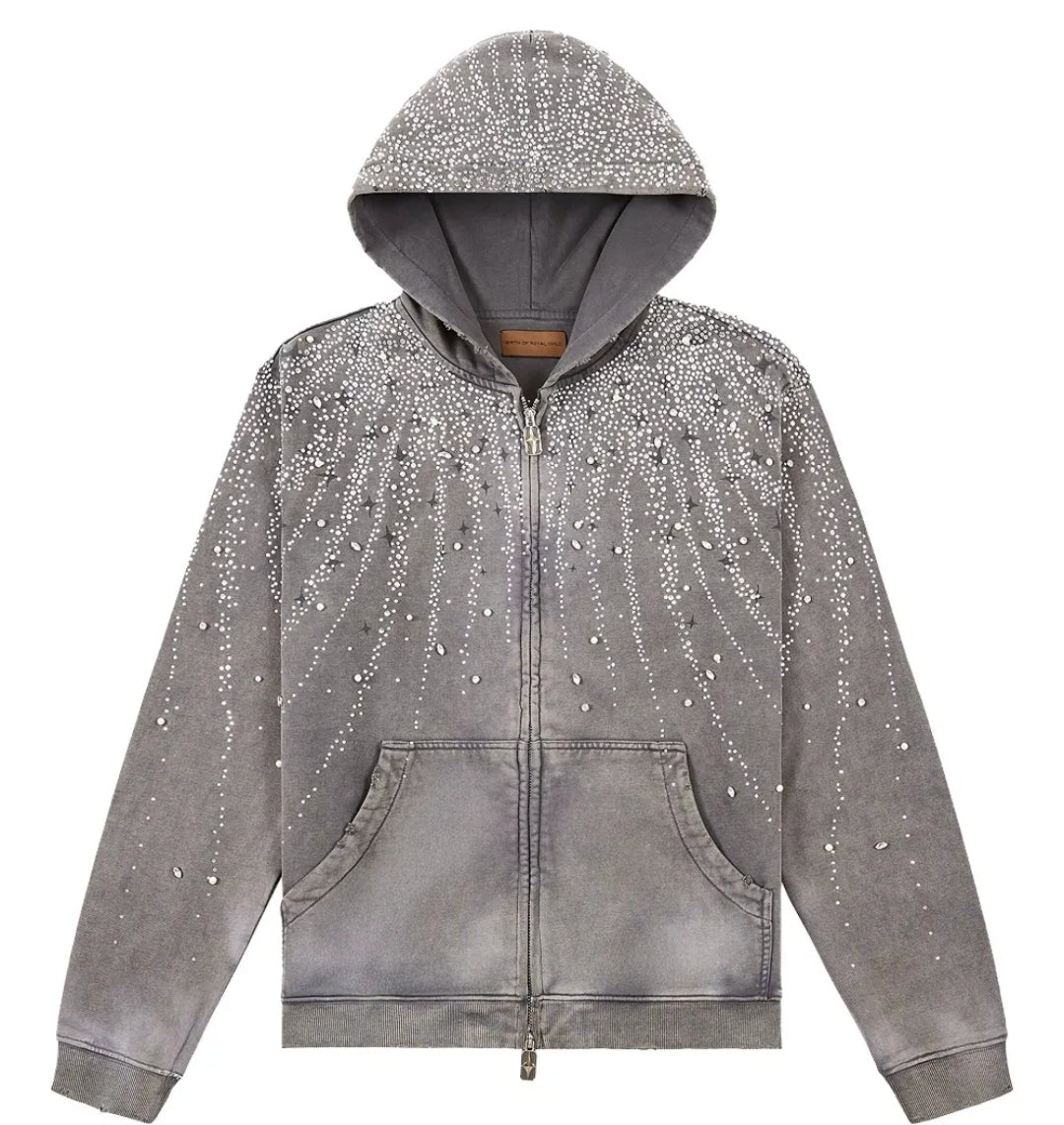 Birth Of Royal Diamond Hoodie Grey