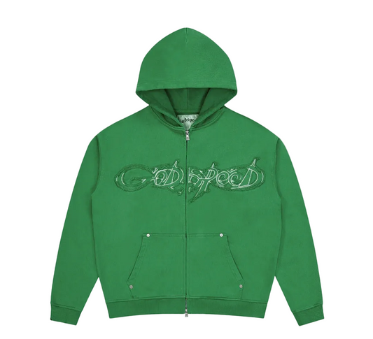 Godspeed Raw Zip Up (Green)