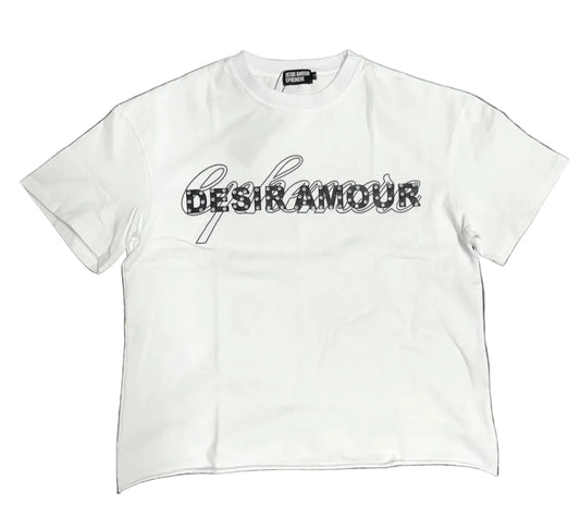 Desir Amour Ephemere
Rhinestone Logo Tee (White)