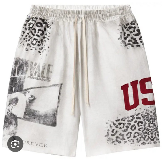 Vale Forever Cheetah Shorts 'Grey'