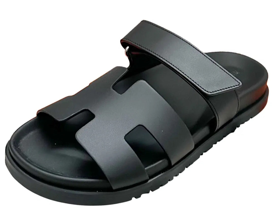 Hermès Black Leather Chypre