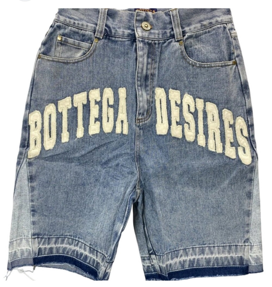 Bottega Desires Embroidered Shorts
