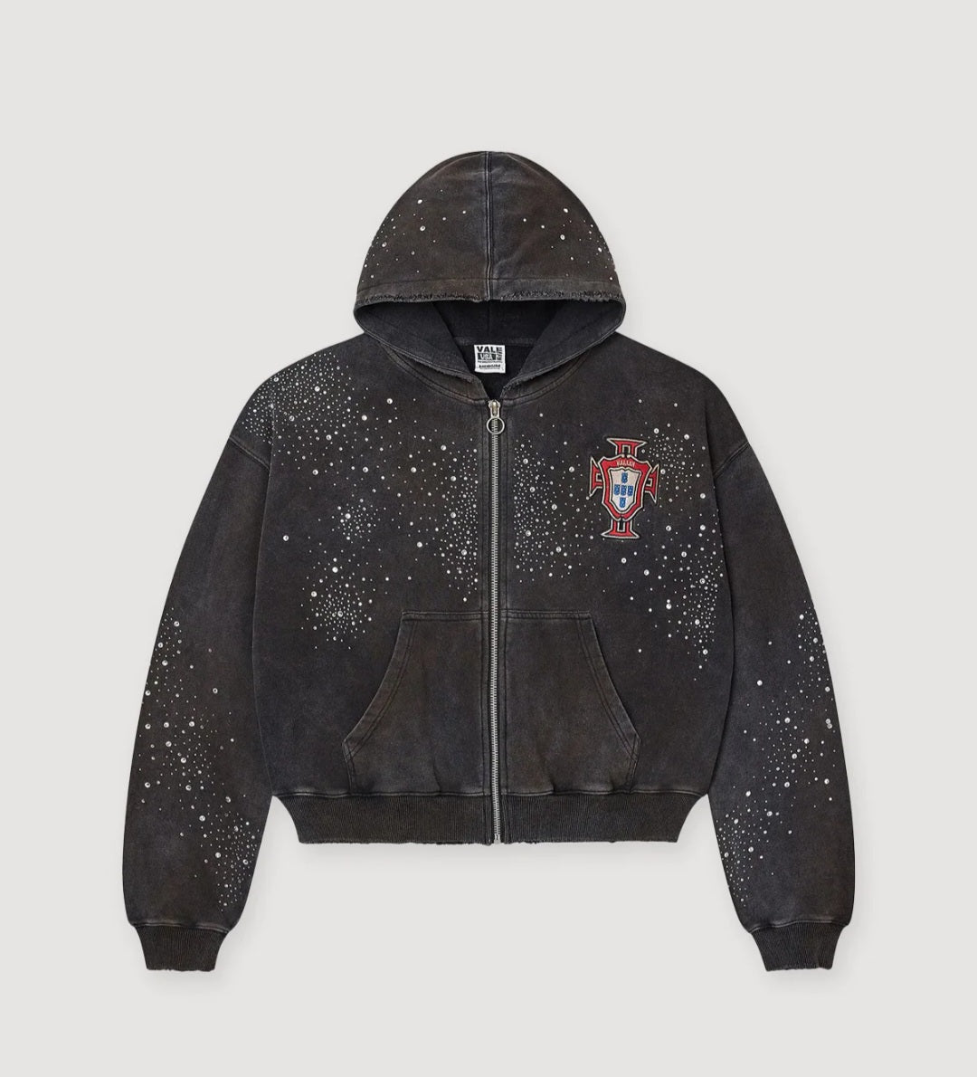 Vale Clustered Zip Up Hoodie