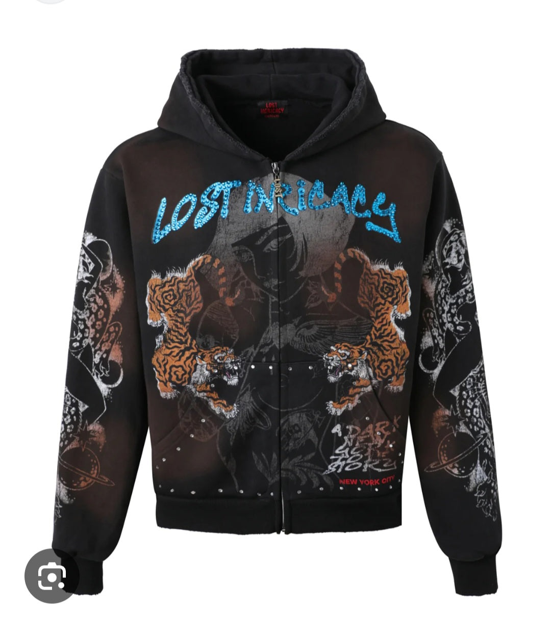 Lost Intricacy Twin Tiger Zip Up