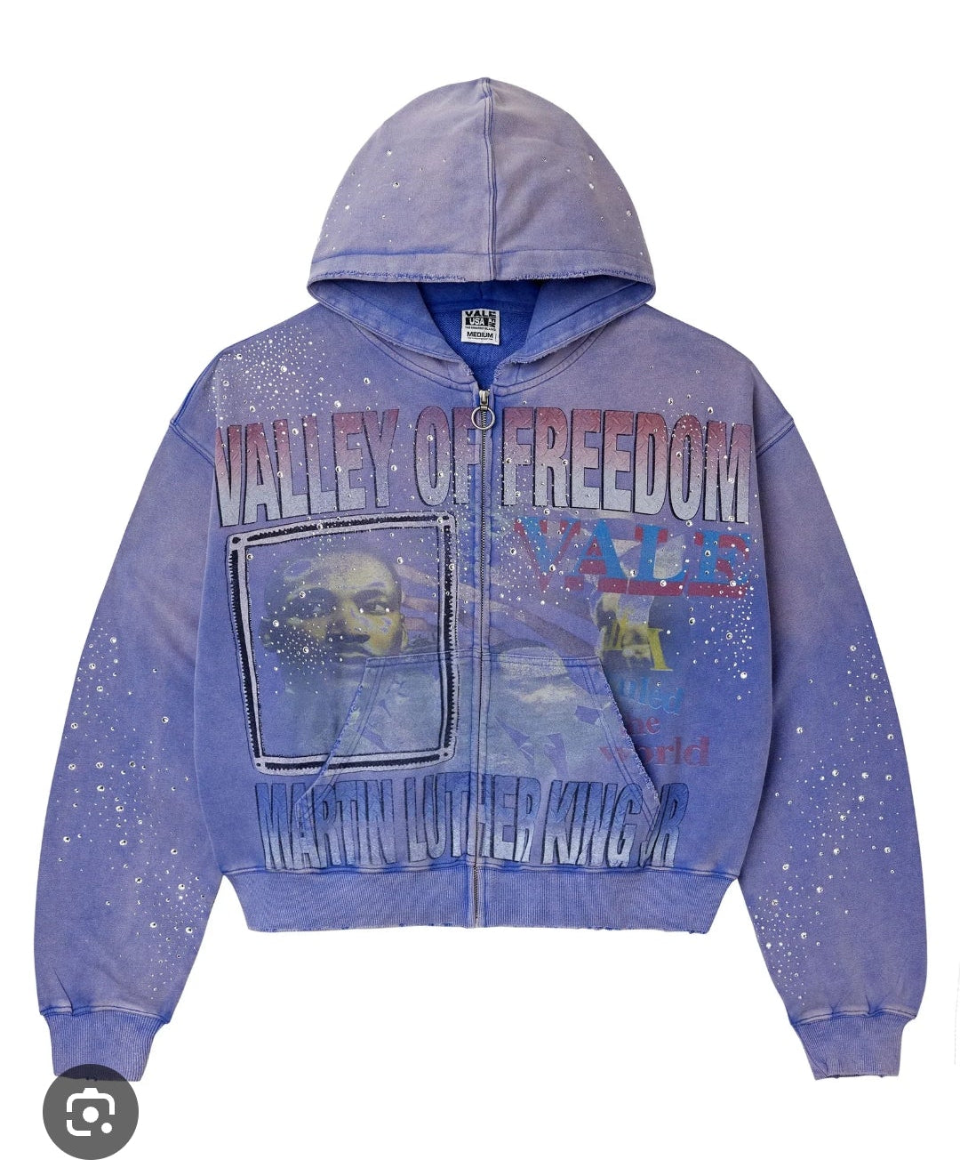 Vale Forever Freedom Zip Up
Hoodie (Purple)