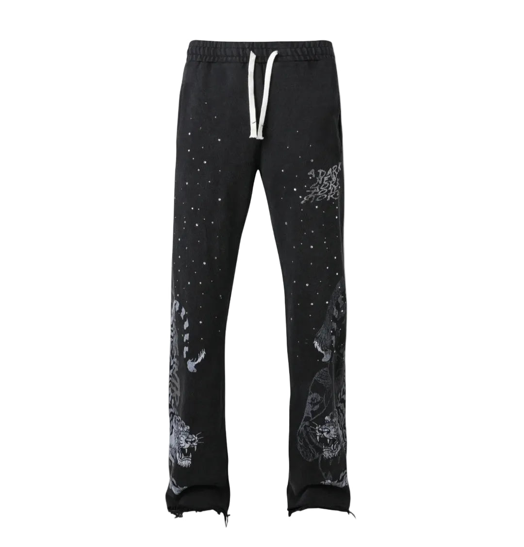 Lost Intricacy "Twin Tiger" Black Sweatpants