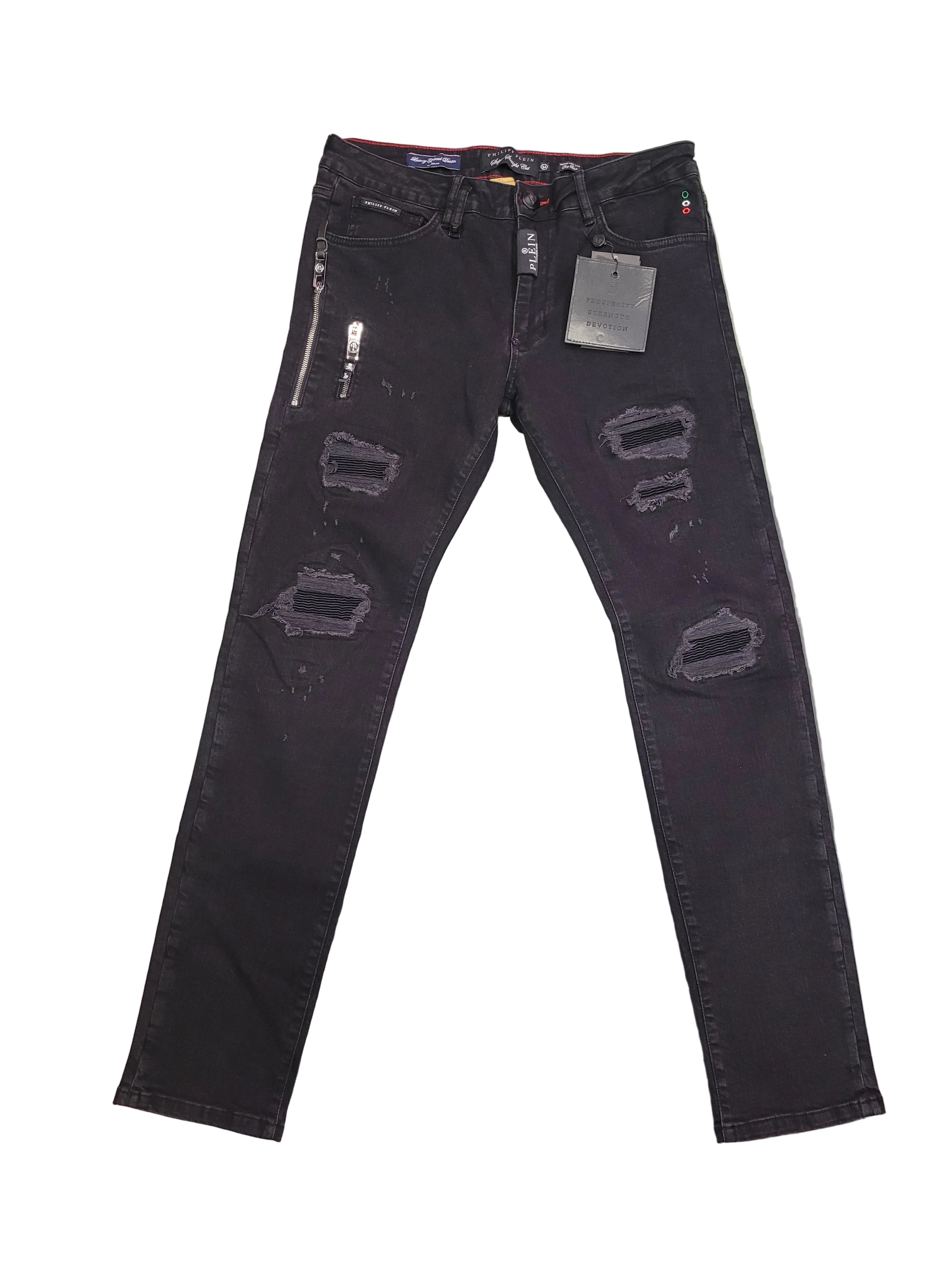Plain Jeans Black Pants